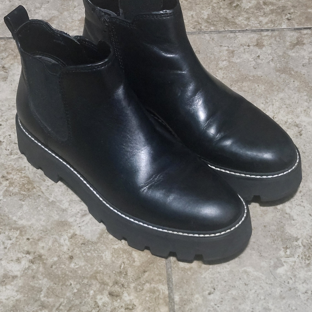 Franco Sarto Black Ankle Booties